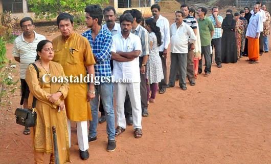 Moderate to brisk polling across Coastal Karnataka