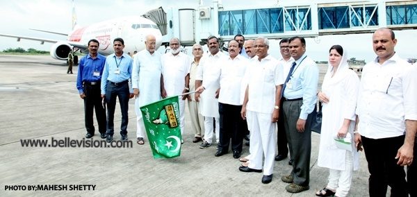 Minister Roshan Baig flags-off AIE Flight carrying first batch of Haj Pilgrims
