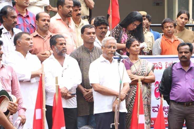 Mangaluru: MLA J R Lobo clarifies Ashraya Housing issue to protesters